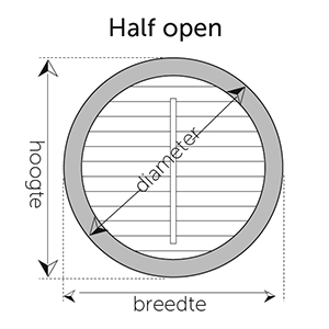half-open