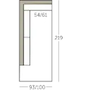 Connect XL Sofa dormeuse met 1 arm voorstaand links of rechts