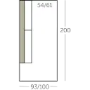 Connect XL Sofa dormeuse element met 1 arm voorstaand links of rechts