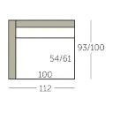 Connect Sofa element 100 met 1 arm voorstaand links of rechts