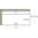 Connect Sofa element 180 met 1 arm voorstaand links of rechts