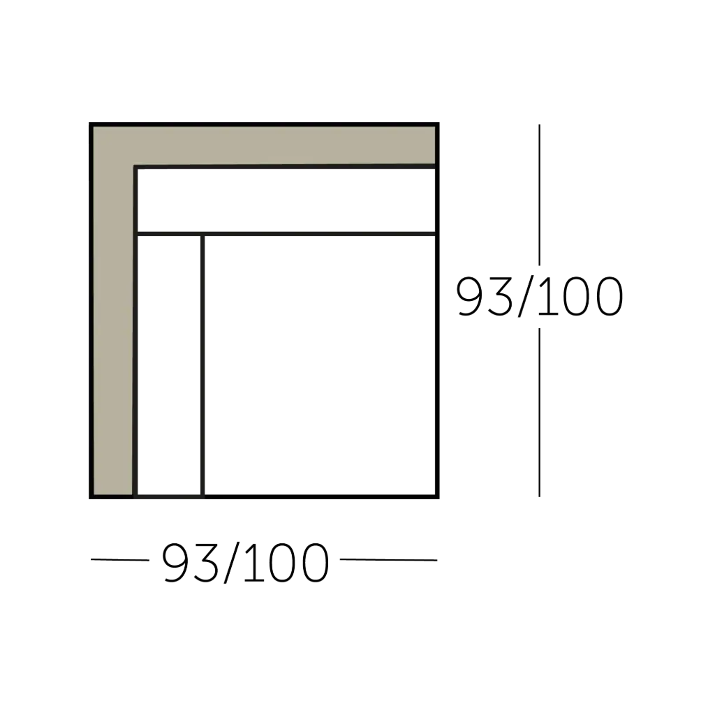 Connect Sofa hoek met 1 arm voorstaand links of rechts