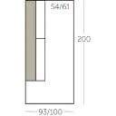 Dash Sofa dormeuse element met 1 arm voorstaand links of rechts