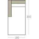 Dash Sofa longchair XXL met 1 arm voorstaand links of rechts