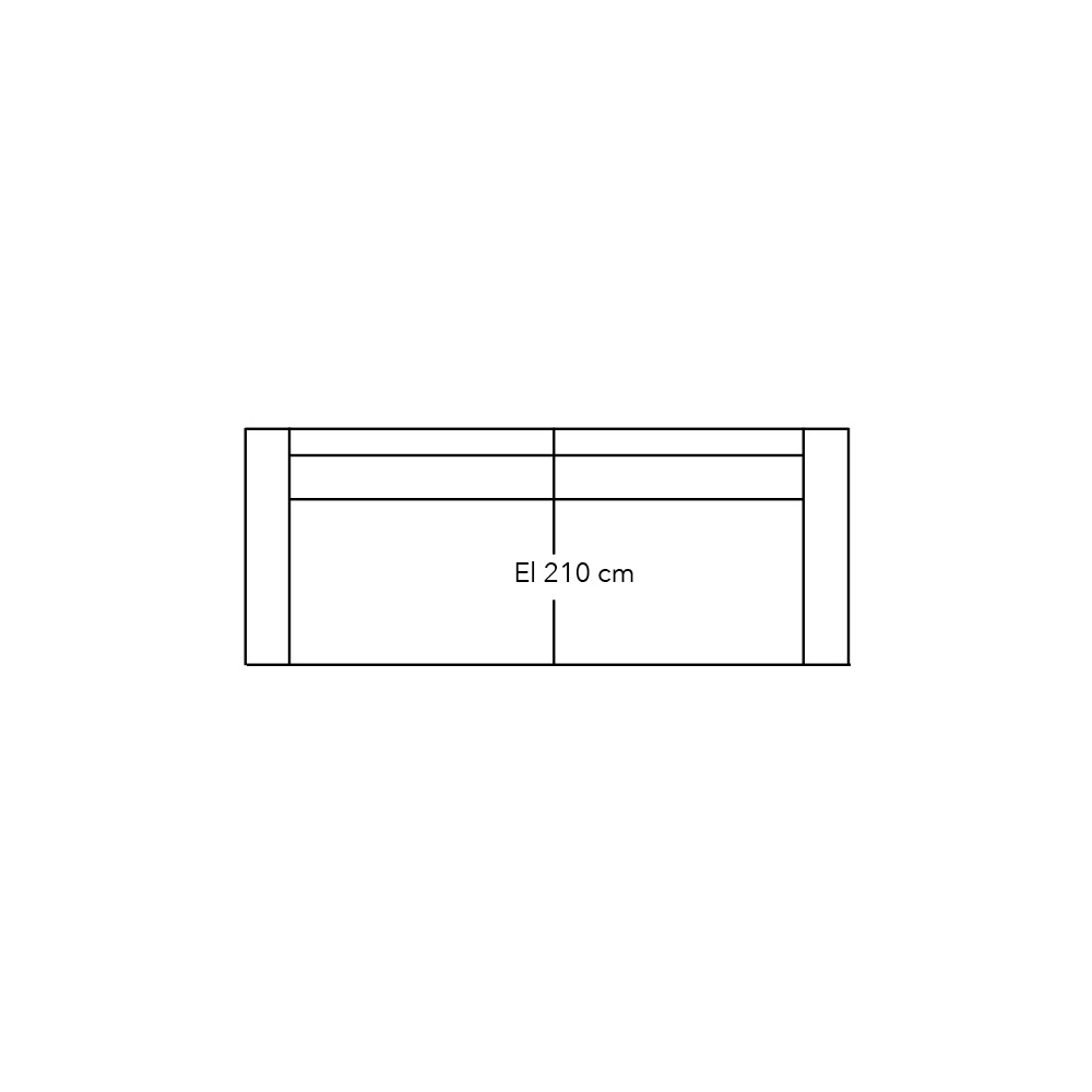Sculpt Xl Sofa Element 210 Met 2 Armen