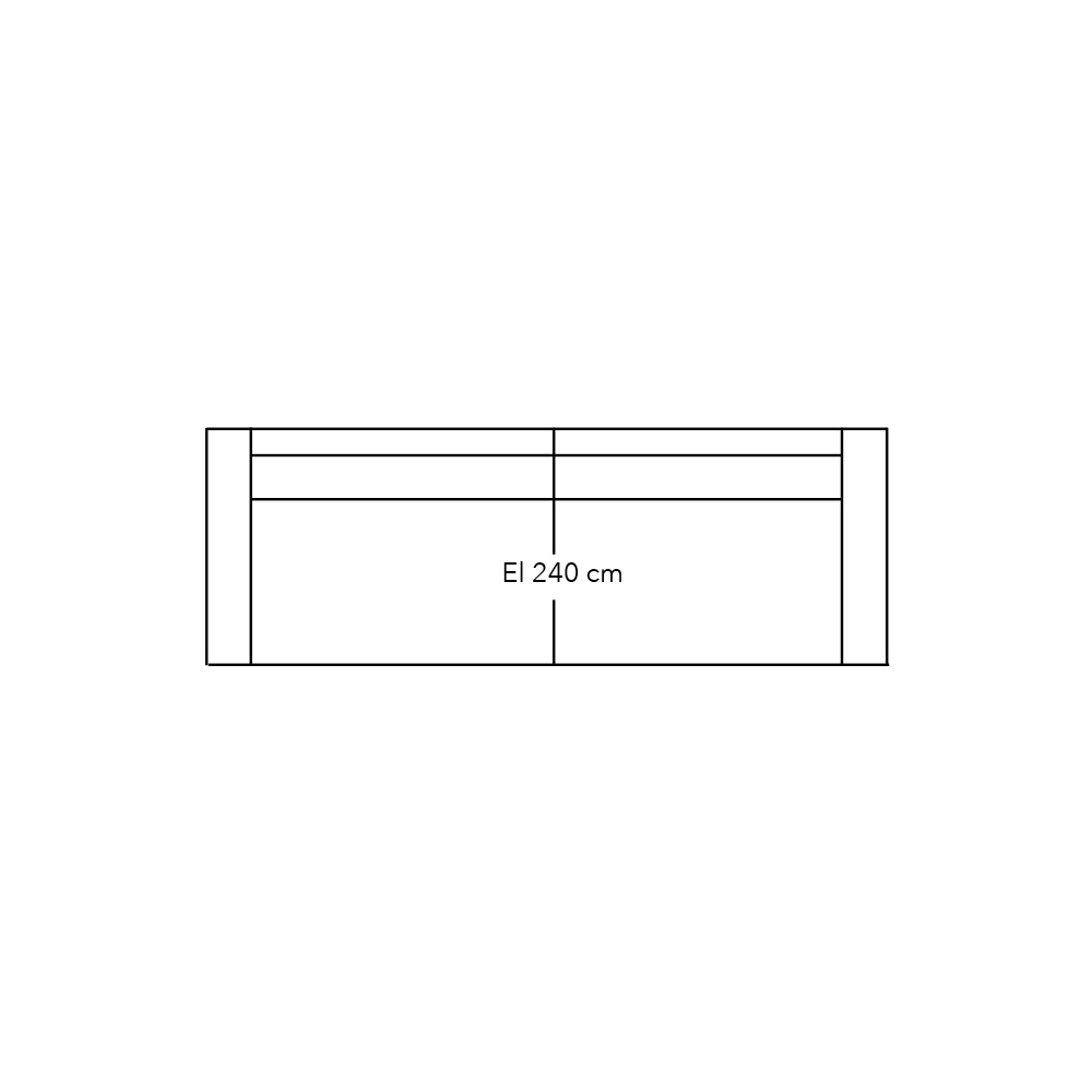 Sculpt Xl Sofa Element 240 Met 2 Armen