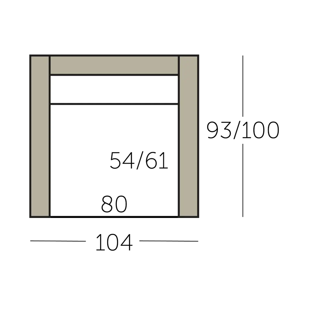 Connect Sofa element 80 met 2 armen