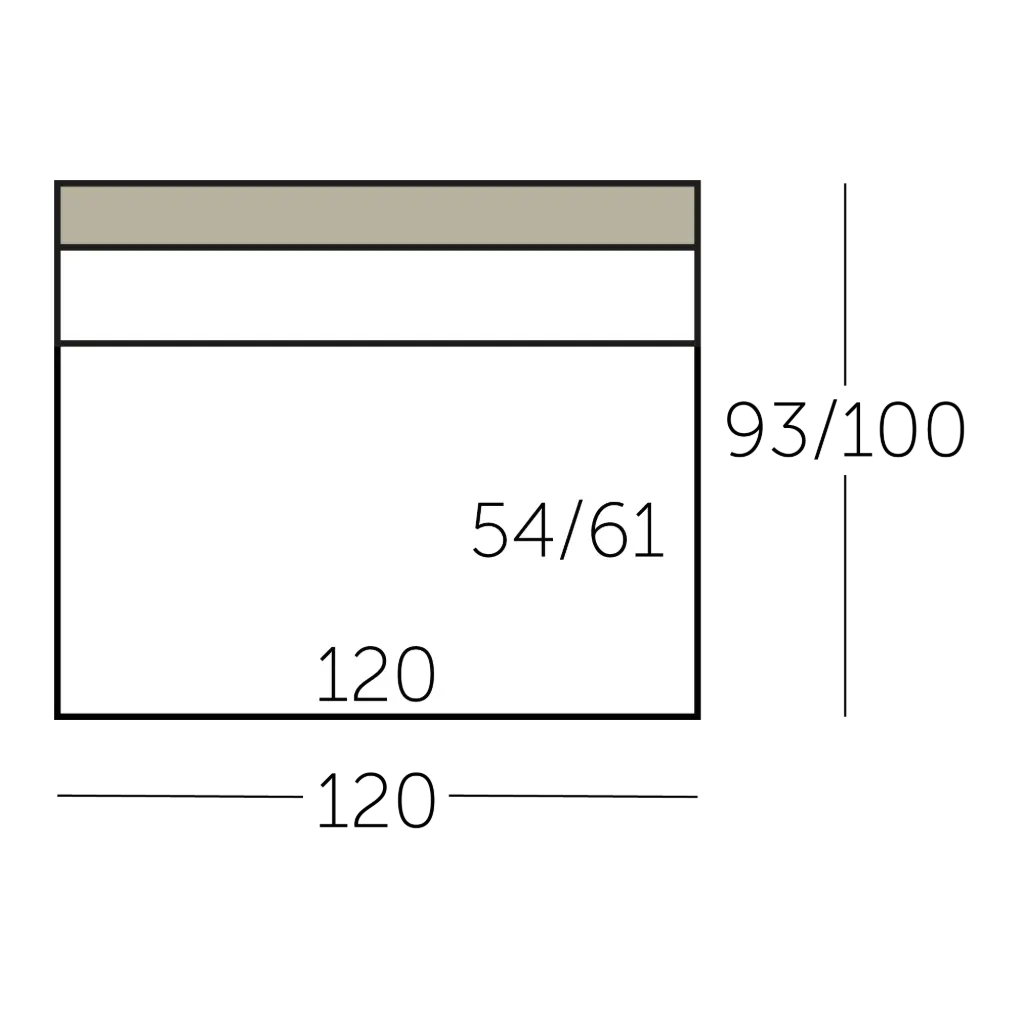 Connect Sofa element 120 zonder armen