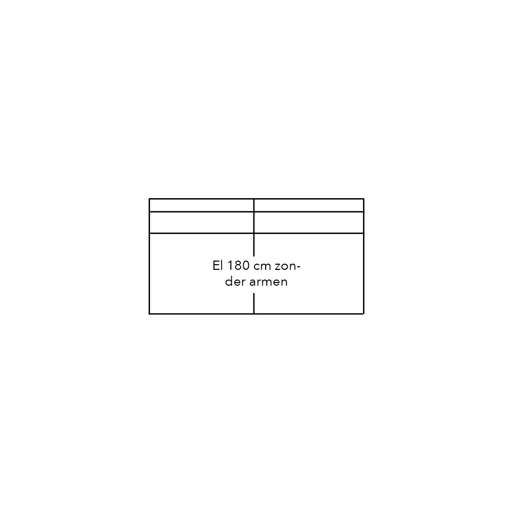 Connect Sofa Element 180 Zonder Armen