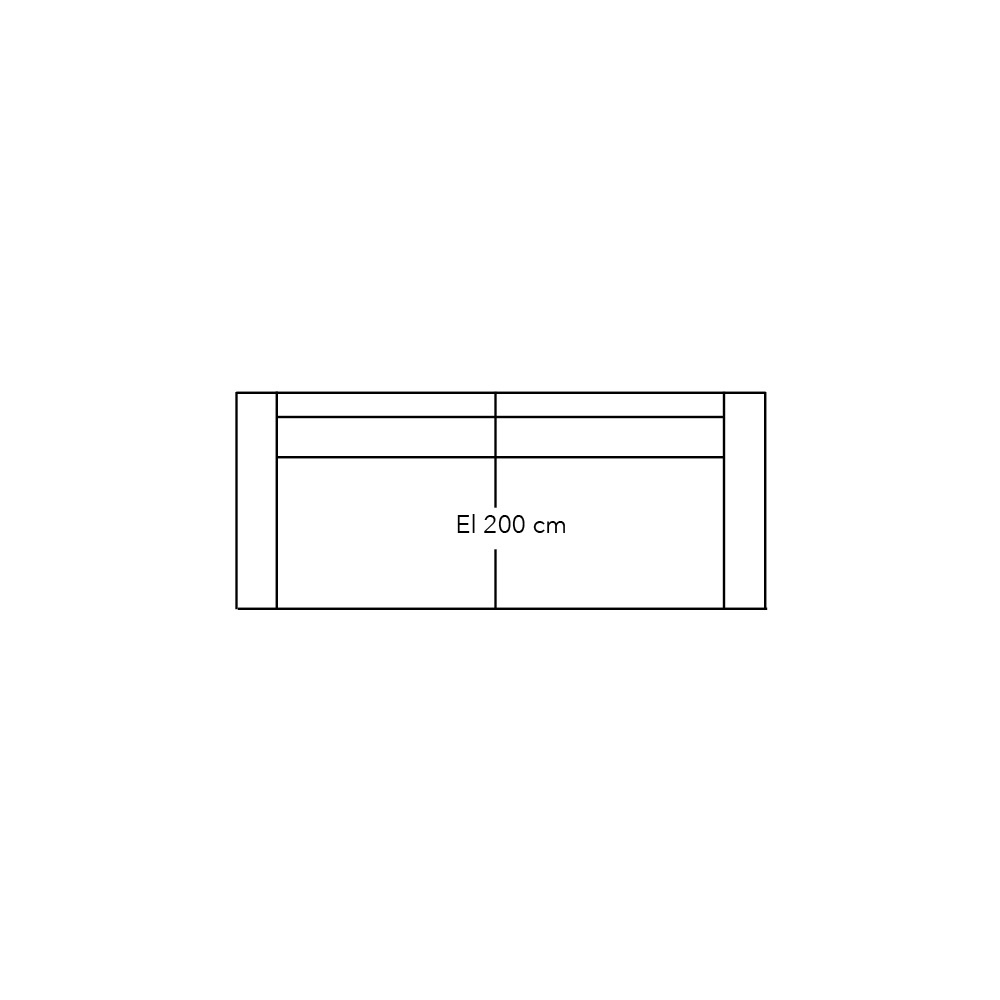Connect Sofa Element 200 Met 2 Armen