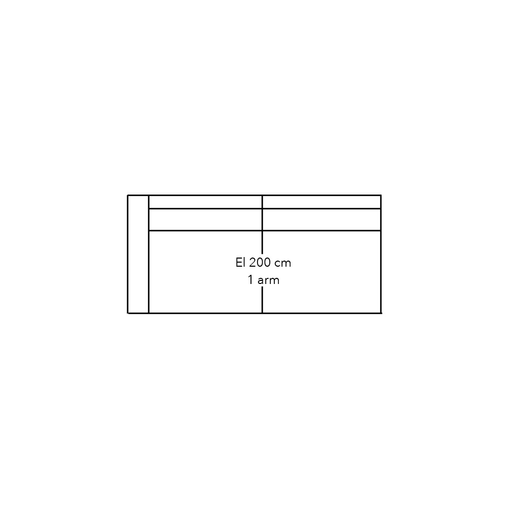 Connect Sofa Element 200 Met 1 Arm Voorstaand Rechts