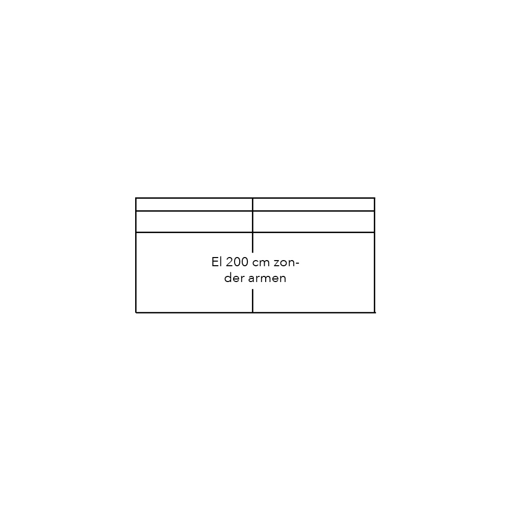 Connect Sofa Element 200 Zonder Armen
