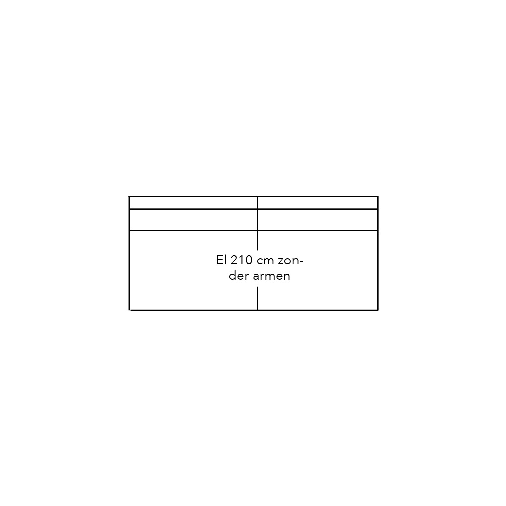 Connect Sofa Element 210 Zonder Armen