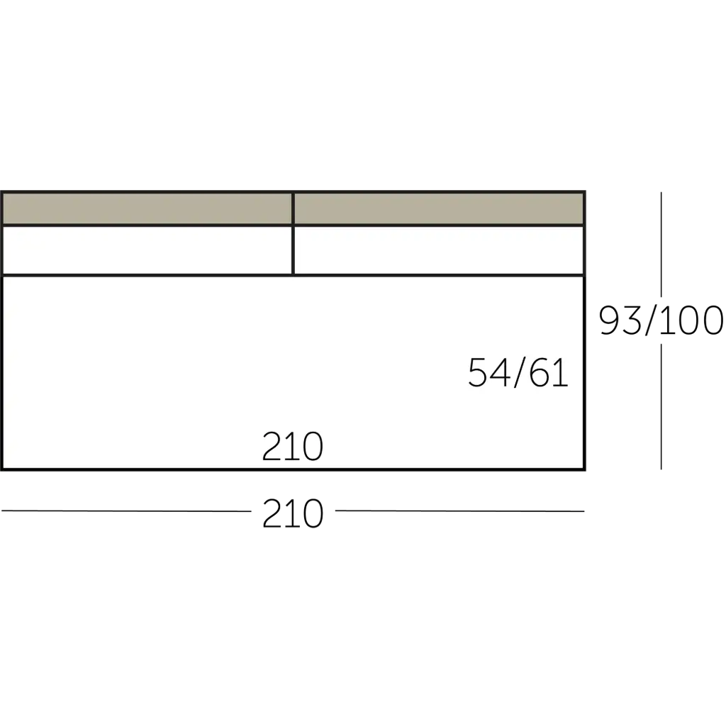 Connect Sofa element 210 zonder armen