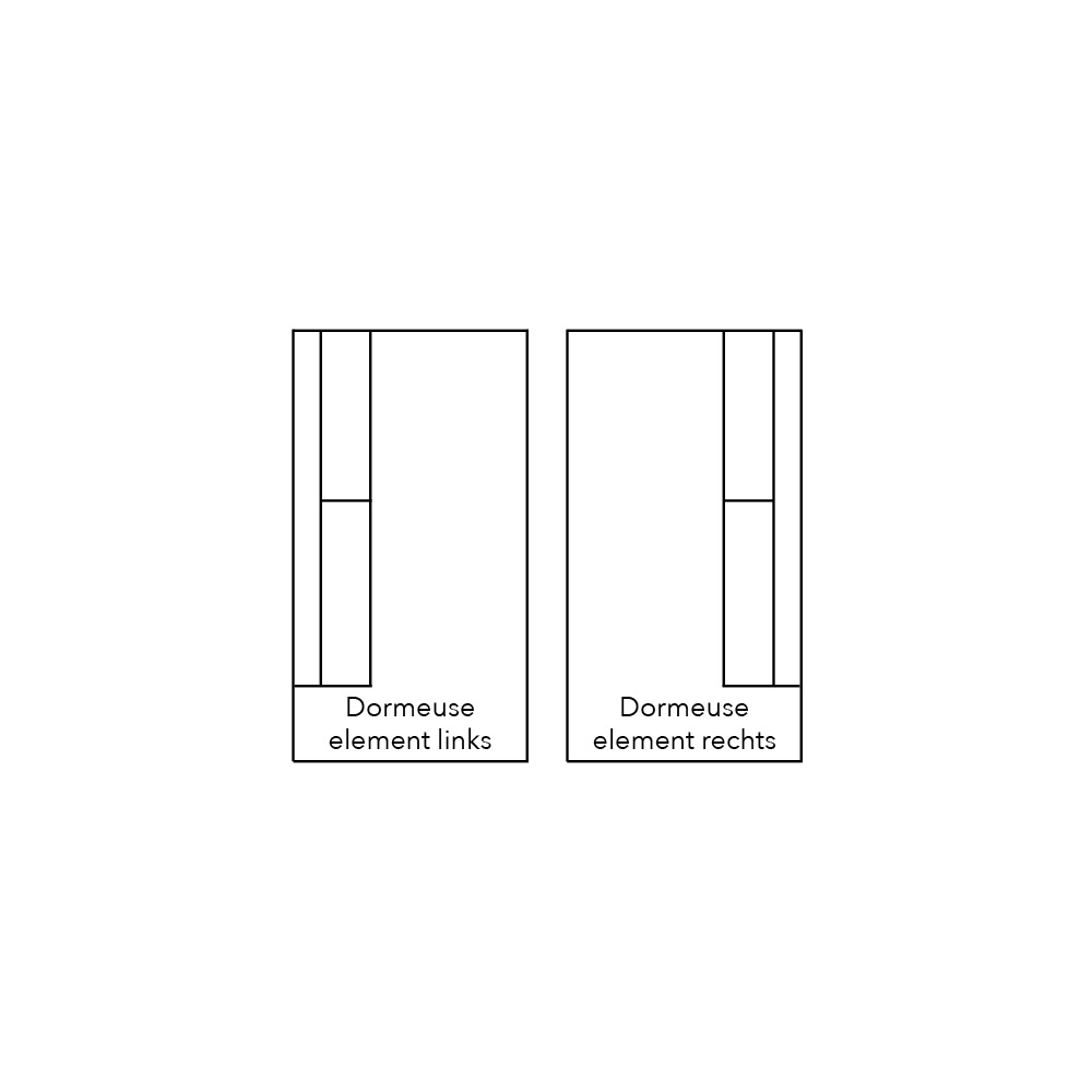 Connect Sofa Dormeuse Element Met 1 Arm Vooraanstaand Links