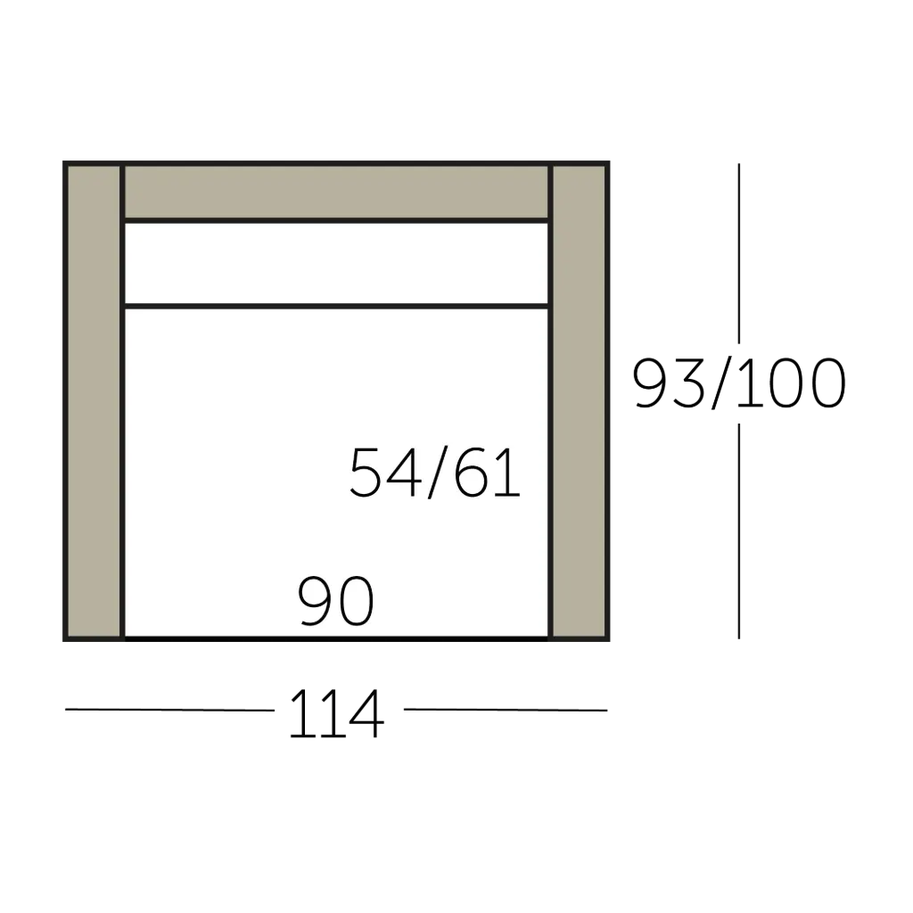 Connect XL Sofa element 90 met 2 armen