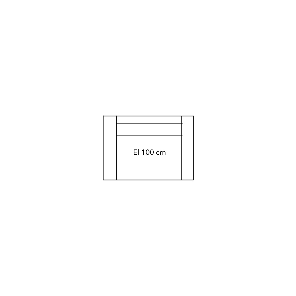 Connect Xl Sofa Element 100 Met 2 Armen