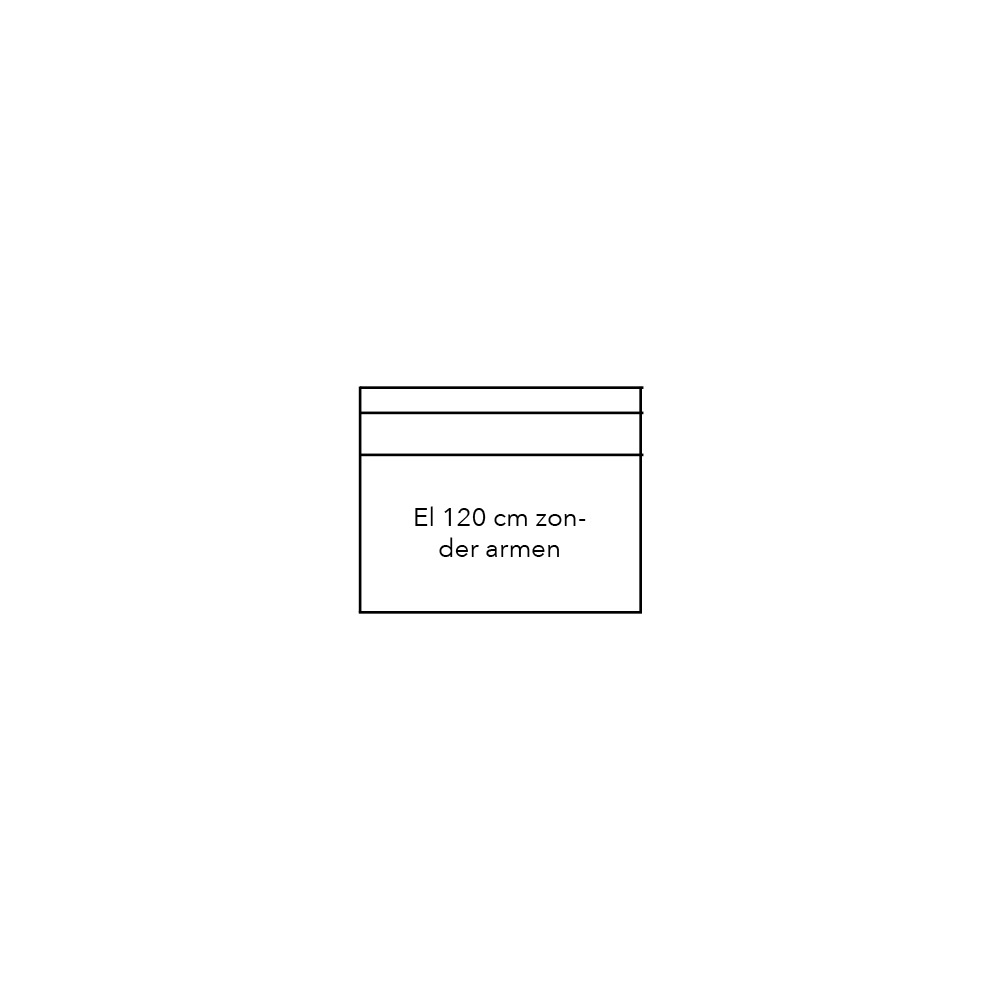 Connect Xl Sofa Element 100 Zonder Armen