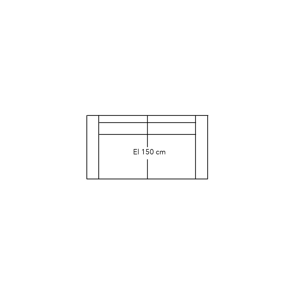 Connect Xl Sofa Element 150 Met 2 Armen