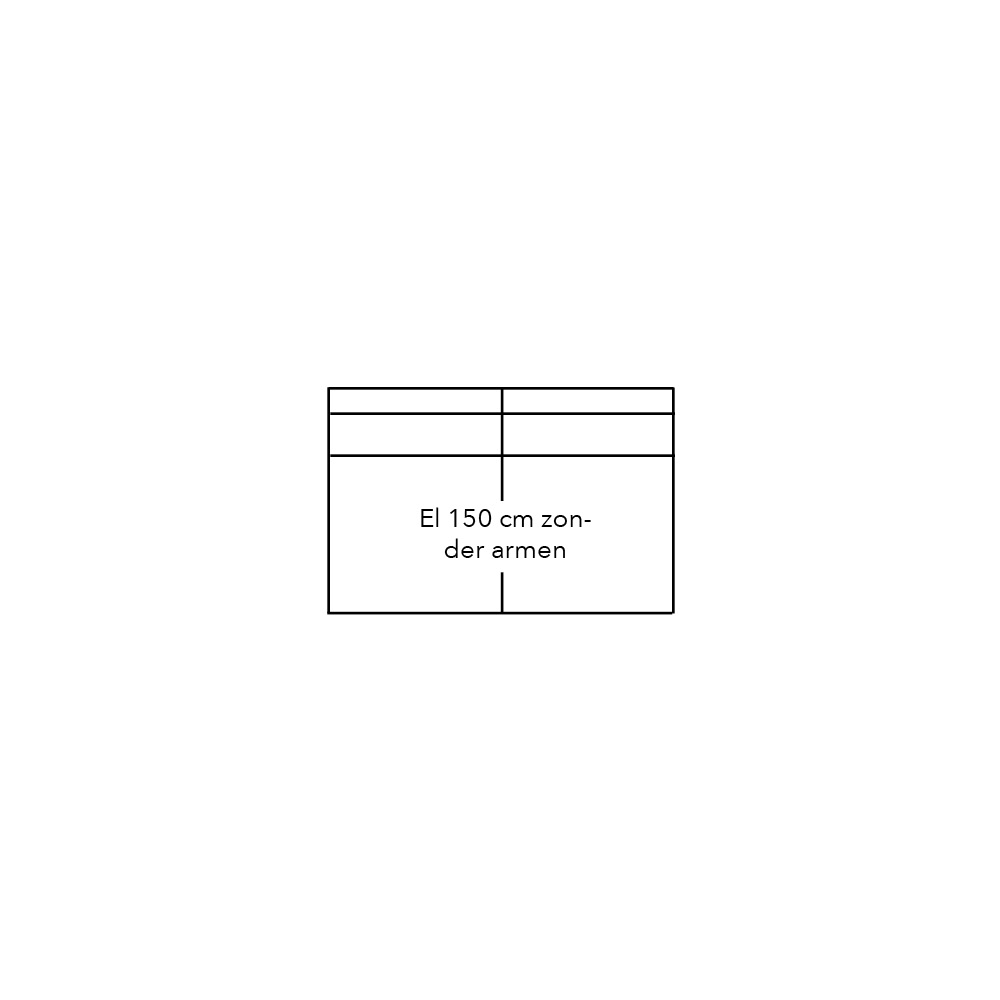 Connect Xl Sofa Element 150 Zonder Armen