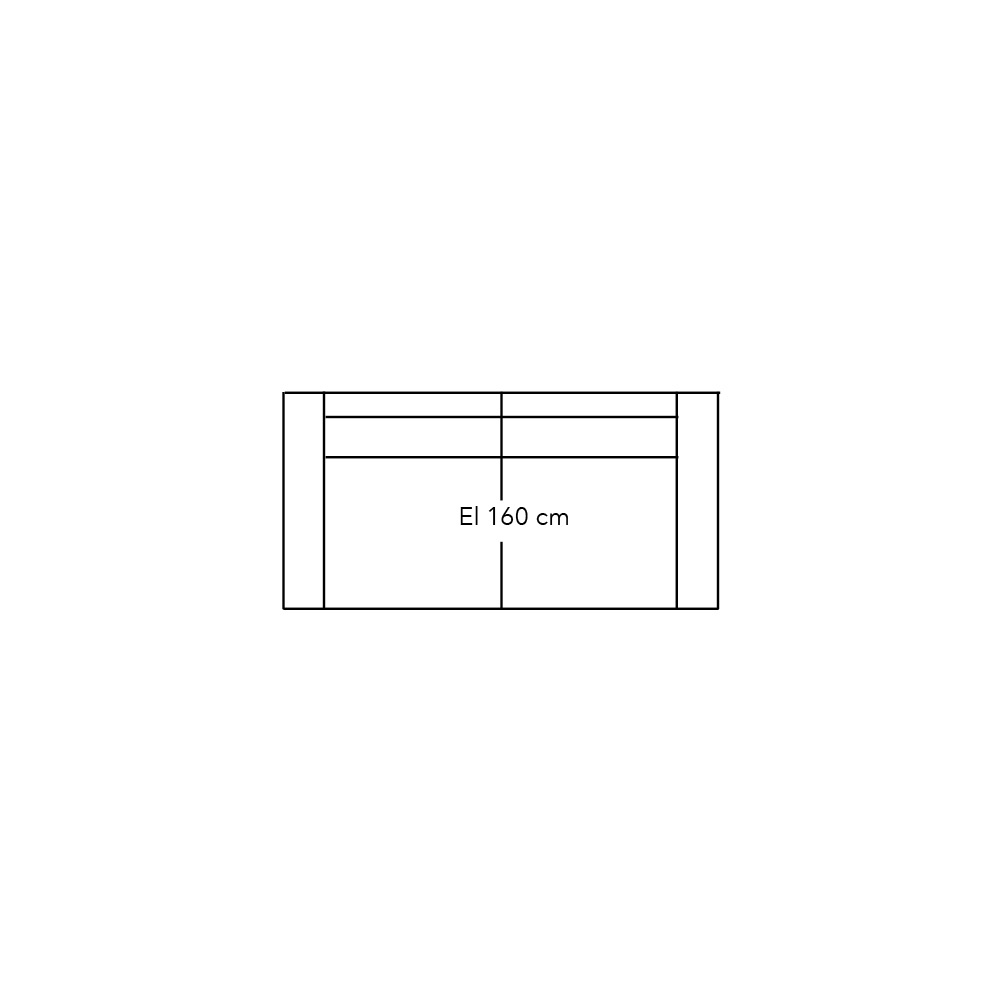 Connect Xl Sofa Element 160 Met 2 Armen