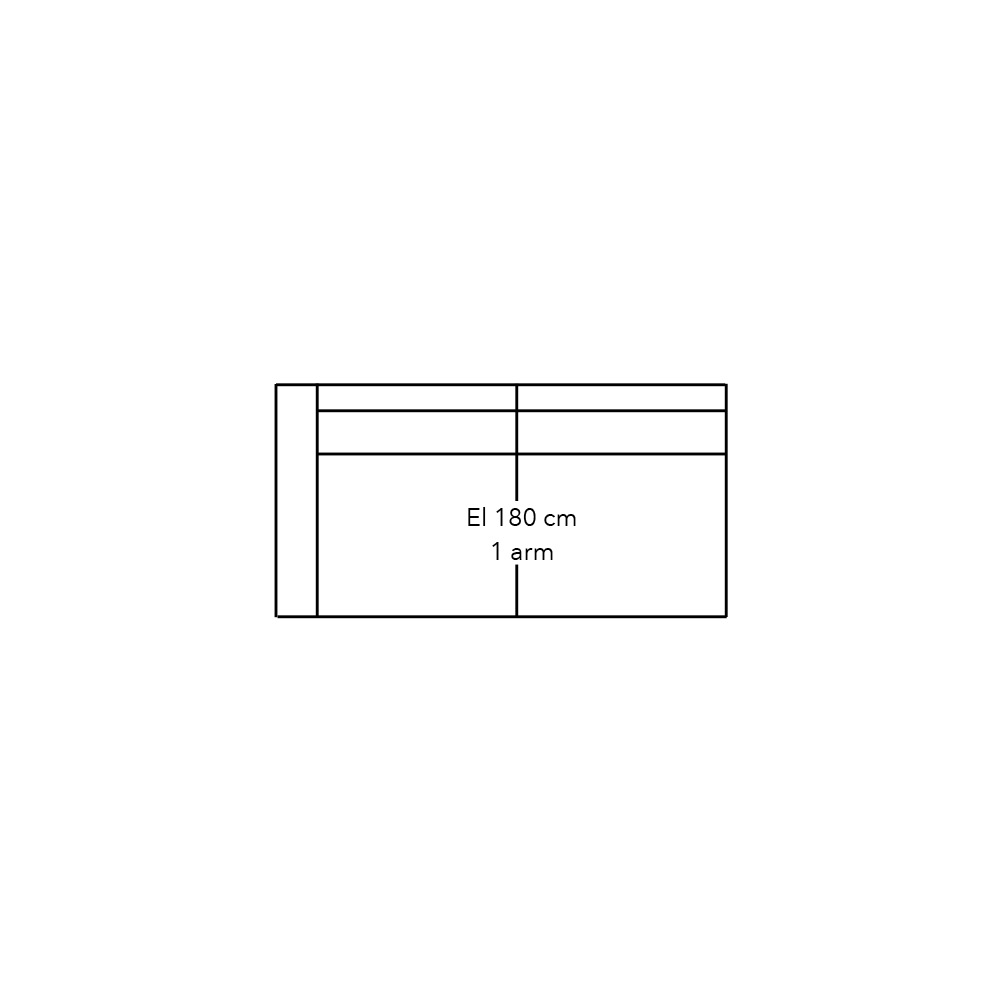 Connect Xl Sofa Element 160 Met  1 Arm Voorstaand Rechts