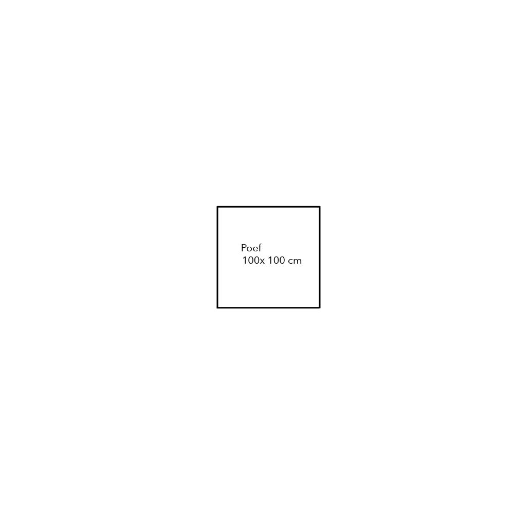 Connect Xl Sofa Selection Poef 100 X 100