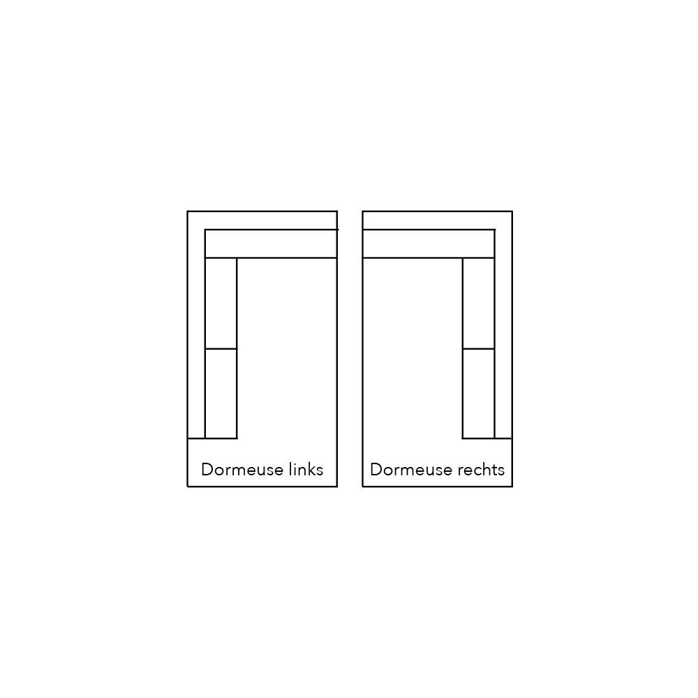 Connect Xl Sofa Dormeuse Met 1 Arm Vooraanstaand Rechts