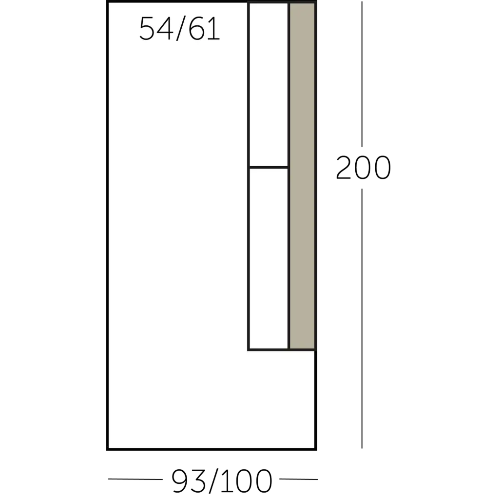 Connect XL Sofa dormeuse element met 1 arm voorstaand rechts